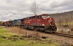 CP 9761 leads 14R along the Hoosic River and NY State Route 346